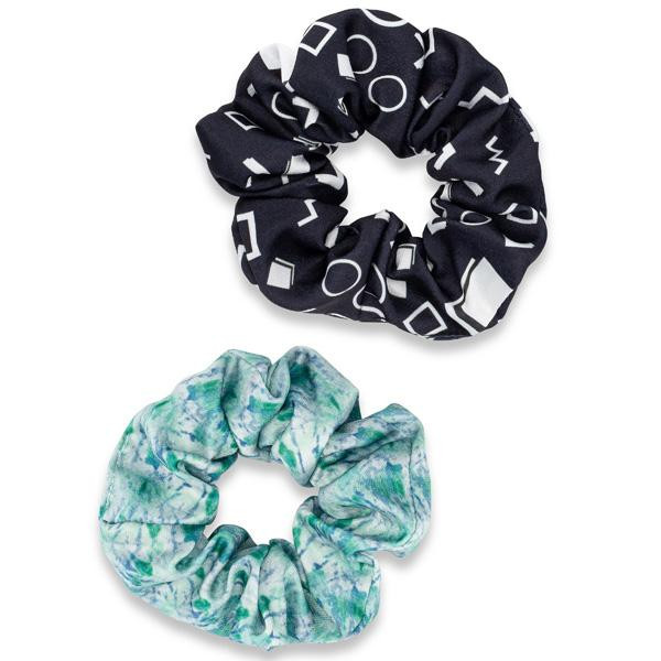 Coil Scrunchies 2CT - Black Print