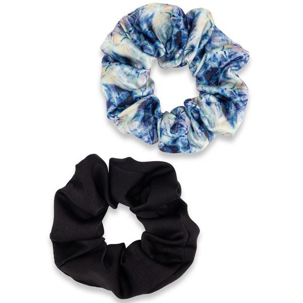 Coil Scrunchies 2CT - Blue Tie Dye