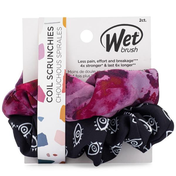 Coil Scrunchies 2CT - Purple/Black