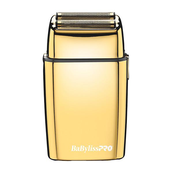 Cordless metal double foil shaver gold