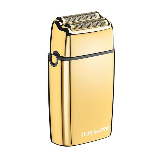 Cordless metal double foil shaver gold