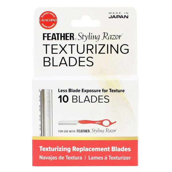 Feather texturizing blades