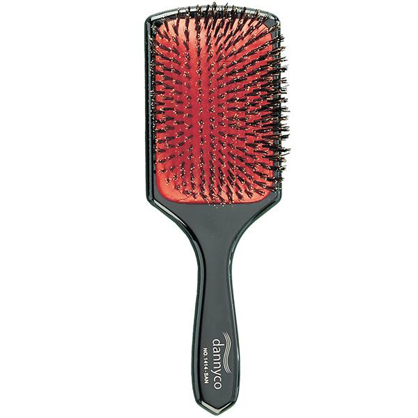 Grande brosse à coussinet rectangulaire à poils de sanglier