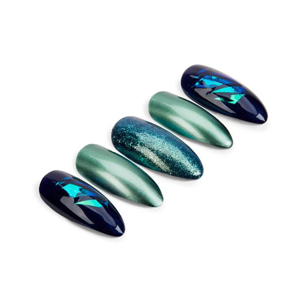 Green Glitter Chrome