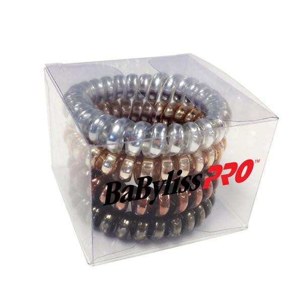 Metallic traceless hair rings - 4/ pack