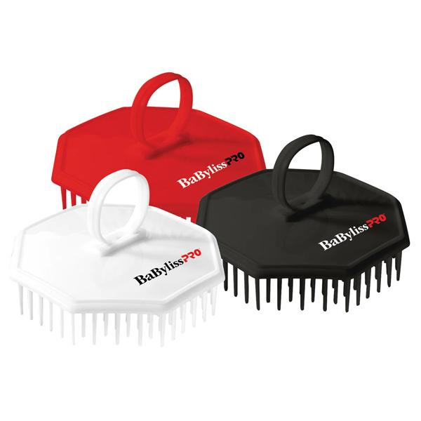 Shampoo massage brush / Assorted colors (White, red, black)