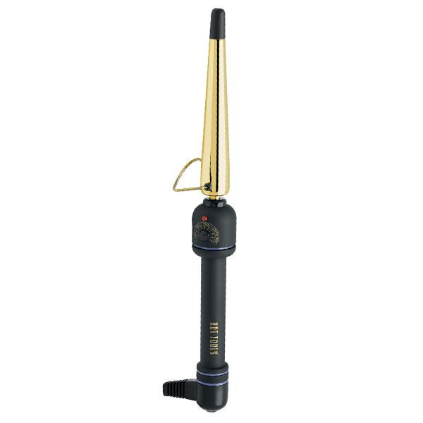Tapered curling iron gold medium 1/2''-1''