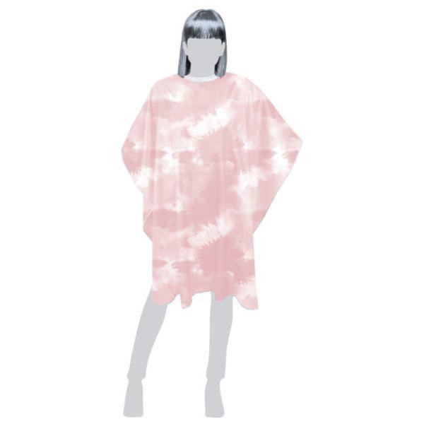 Tiedye Hairstyling Cape Pink