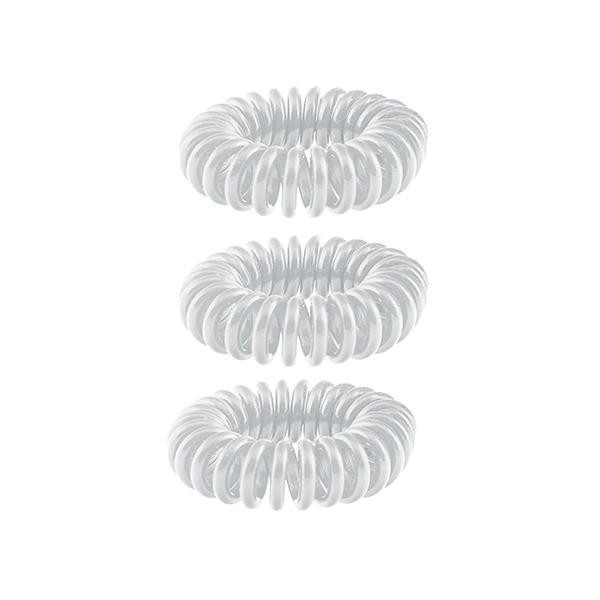 Traceless hair rings - White 3/pack