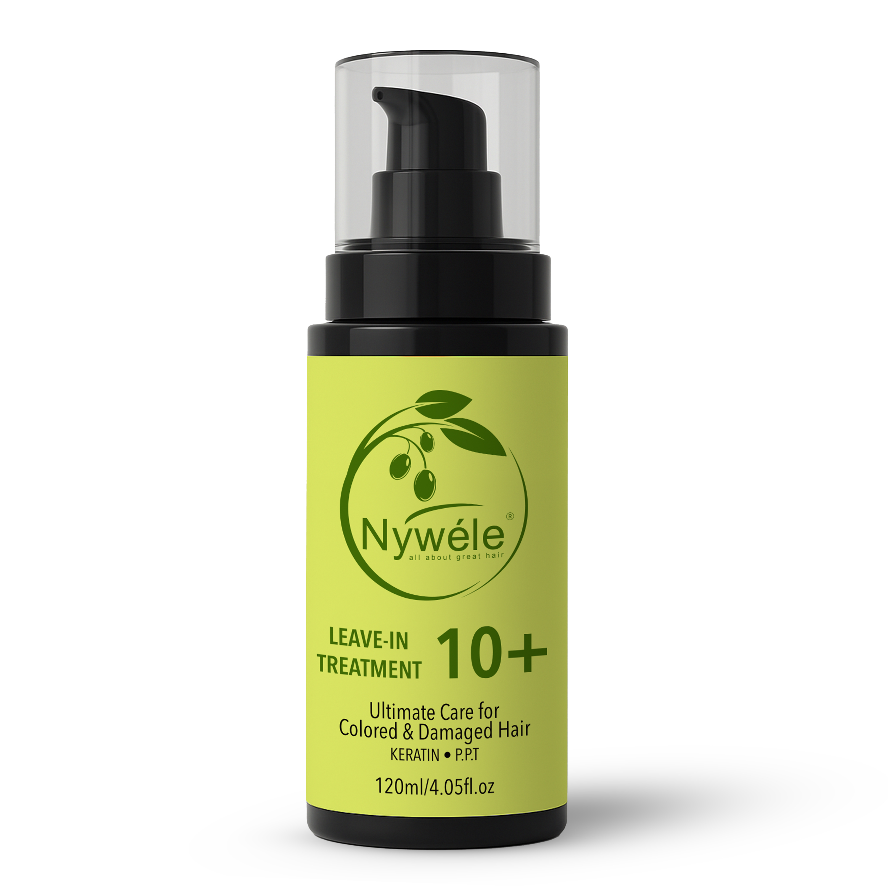 Nywele 10+ Miracle Leave in Hair Treatment 120 ml with Olive extract, keratin & P.P.T by Nywele