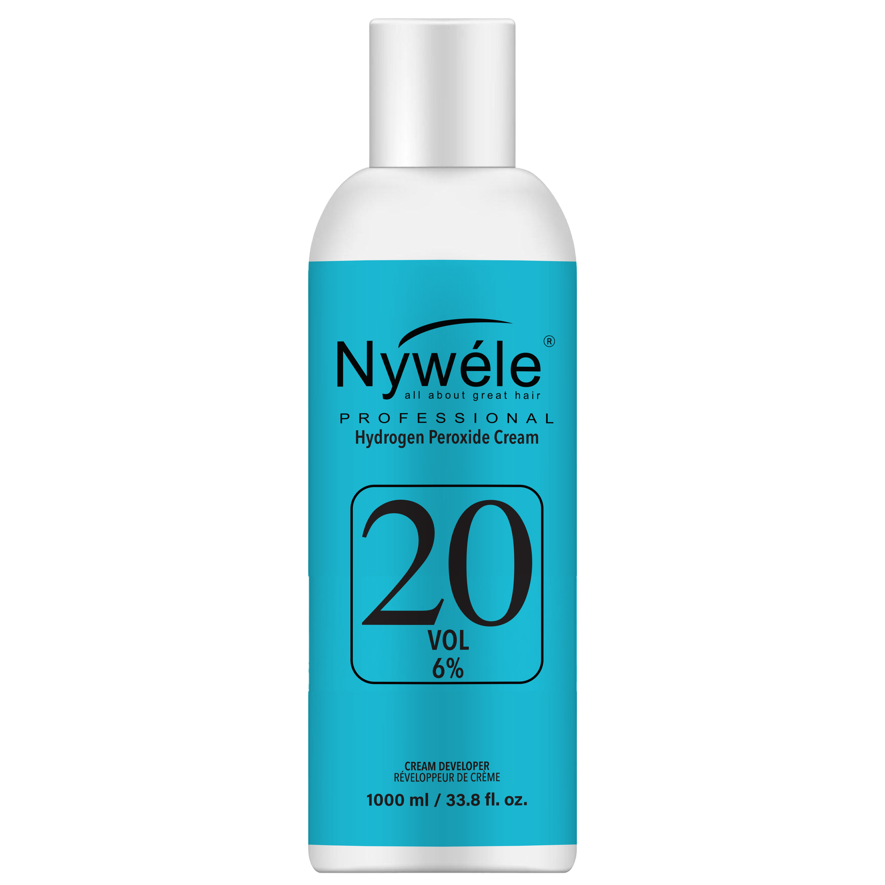 Nywele Hair Developer | Cream Peroxide Developer for Hair Coloring, Bleaching & Toning