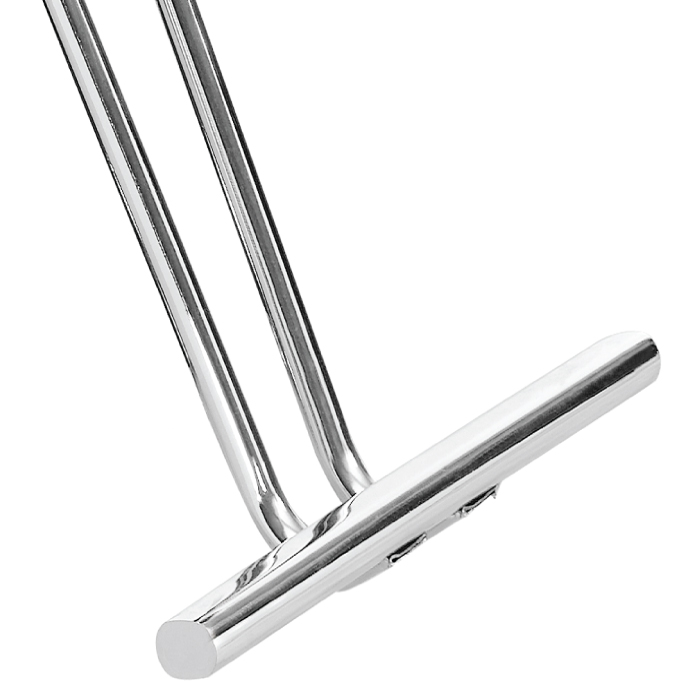Chrome Dual-T Bar Footrest