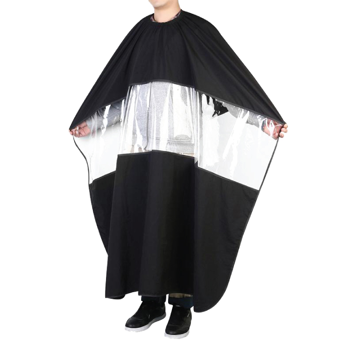 Extra-Large Salon Cape with See-Through Window for Haircuts & Styling
