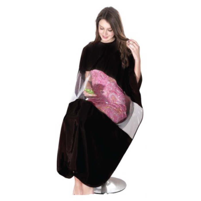 Extra-Large Salon Cape with See-Through Window for Haircuts & Styling