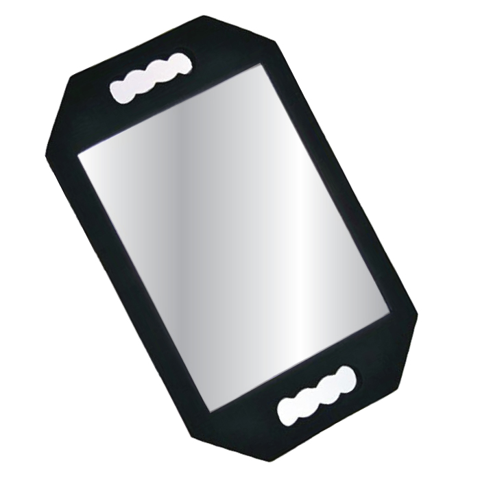 Large Durable Handheld Mirror with Foam Padding