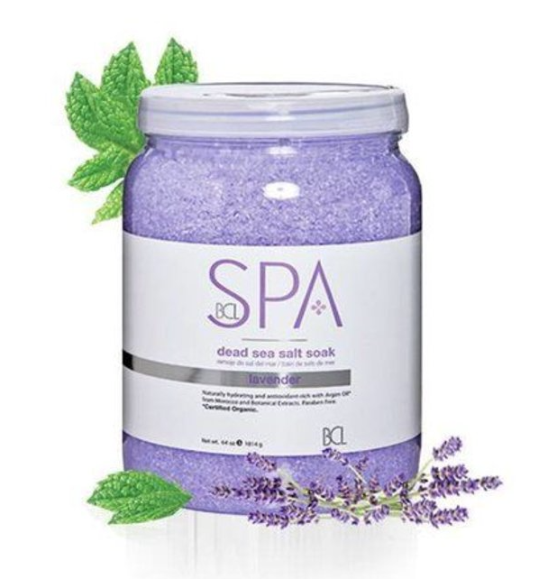 Lavender & Mint Dead Sea Salt Spa Soak by BCL - 64 oz