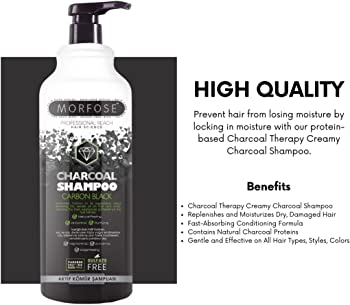 Morfose Activated Charcoal Hair Cleansing Shampoo 1000ml