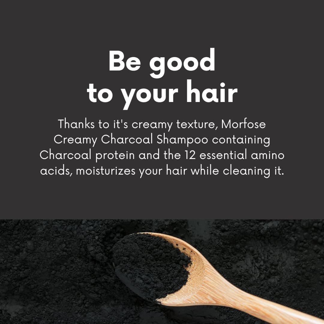 Morfose Activated Charcoal Hair Cleansing Shampoo 1000ml