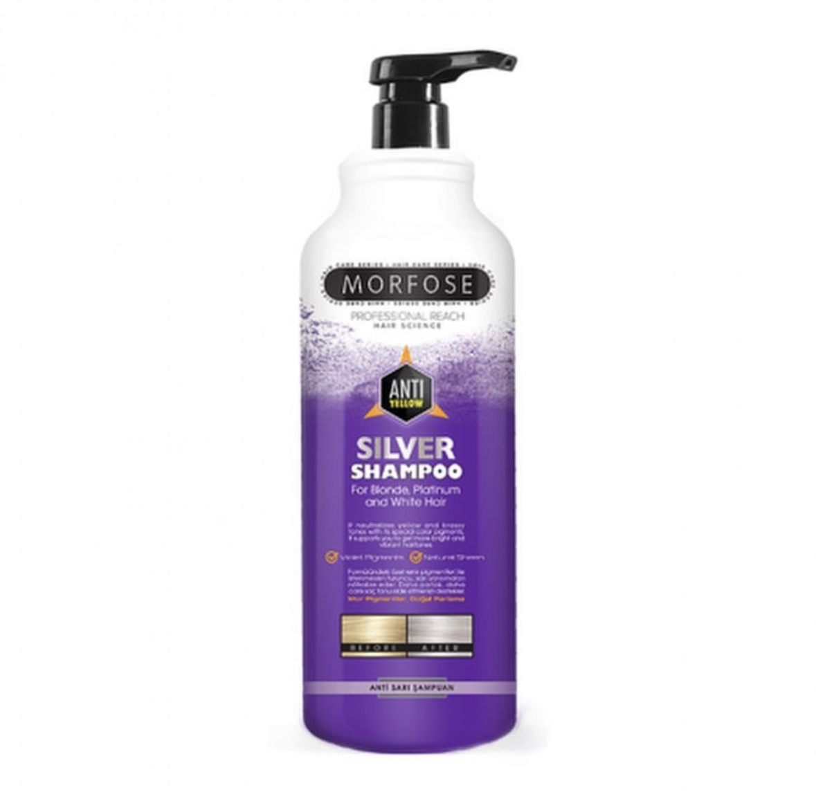 MORFOSE Platinum Shine Silver Shampoo - 1000ml